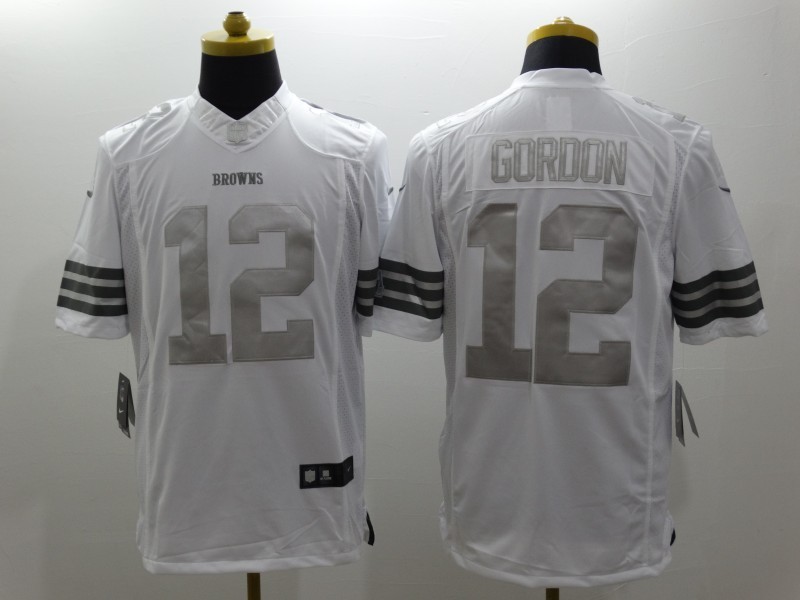 Men's Cleveland Browns Josh Gordon #12 White Jersey